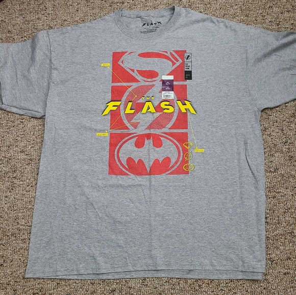 NWT The Flash Super Icons Crew Neck T Shirt 2X - Picture 1 of 4